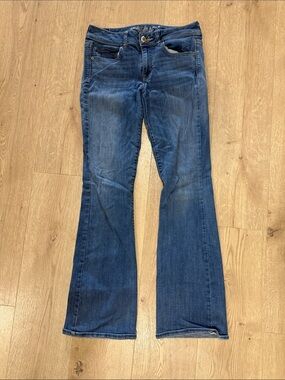 American Eagle Outfitters Dark Blue Flare Jeans